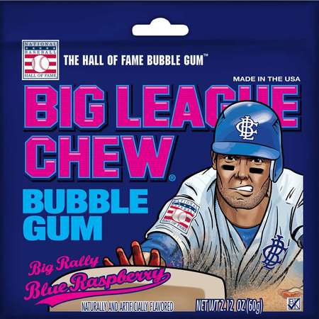 Ford Gum Big League Chew Blue Raspberry, PK108 66146